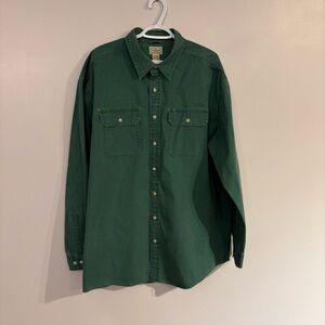 Vintage L.L.Bean sunwashed canvas shirt 100% Cotton